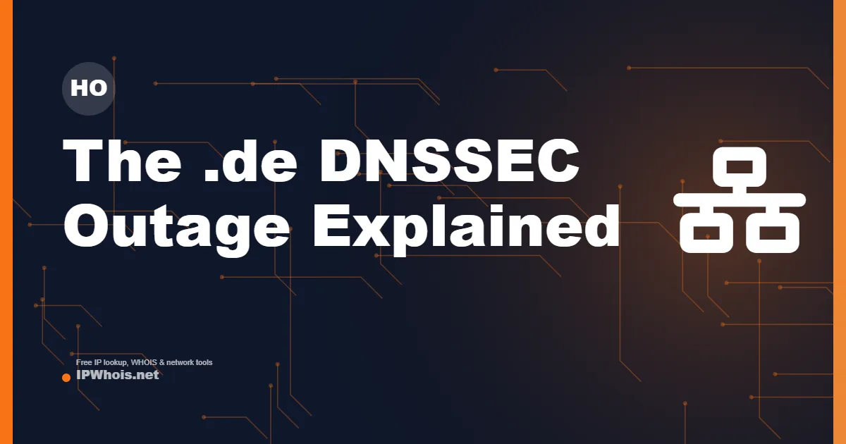 How One Routine Maintenance Error Took Down Germany's Internet (The .de DNSSEC Outage Explained)